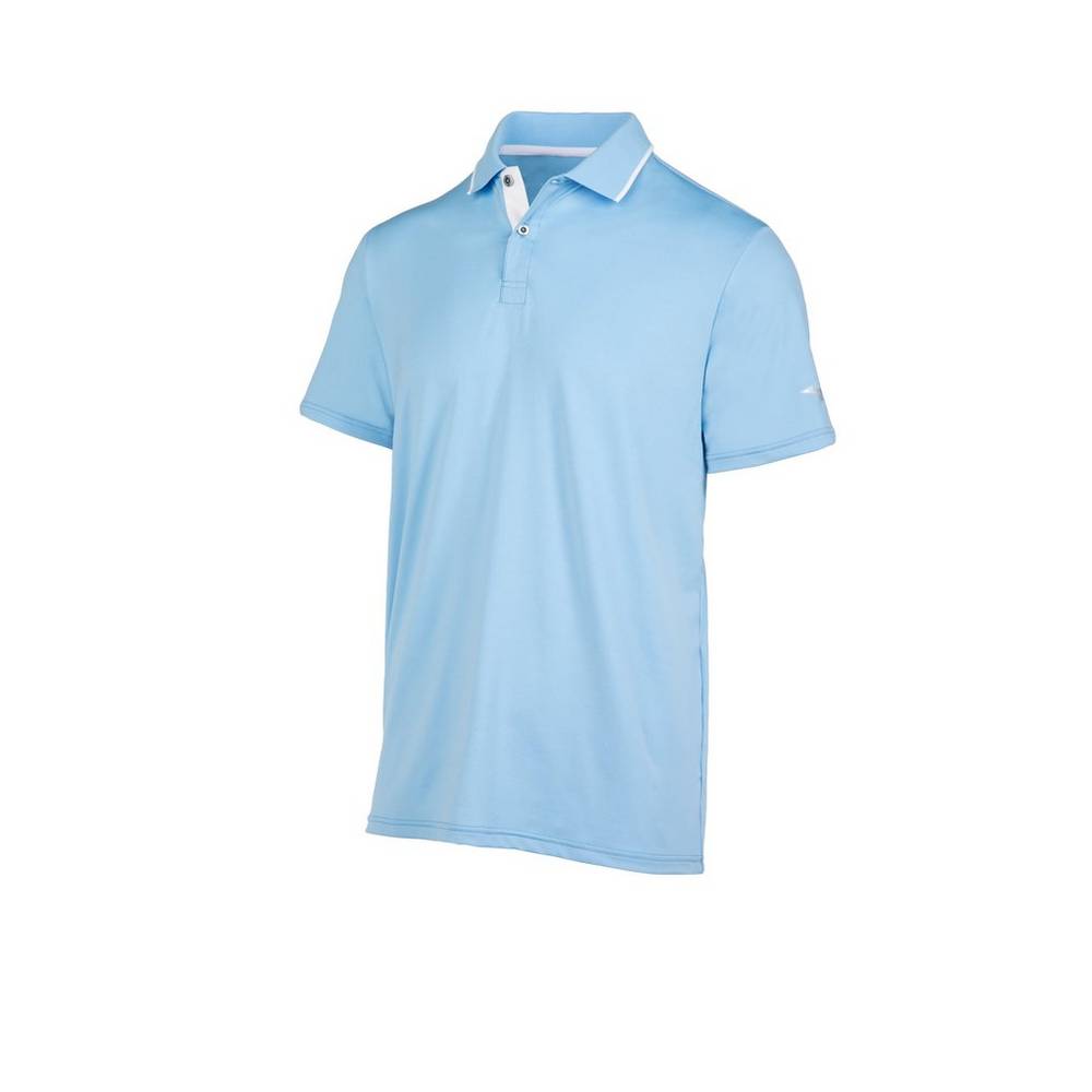 Camisas Polo Mizuno Performance - Homem - Luz Azuis - SBWTY1620